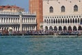 Piazza San Marco, San Marco canal and gondolas, Venice, Italy. Royalty Free Stock Photo